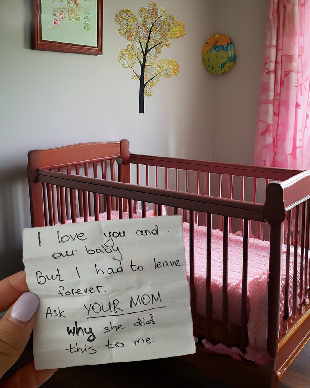 My Husband Missed the Birth of Our First Child, After Discharge, I Returned to an Empty House and a Creepy Note in the Crib