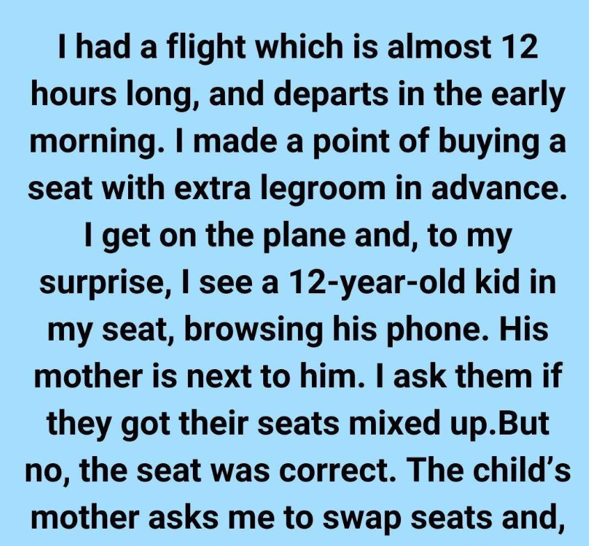 I Paid For Extra Legroom—But A Stranger Tried To Guilt Me Into Giving It Up