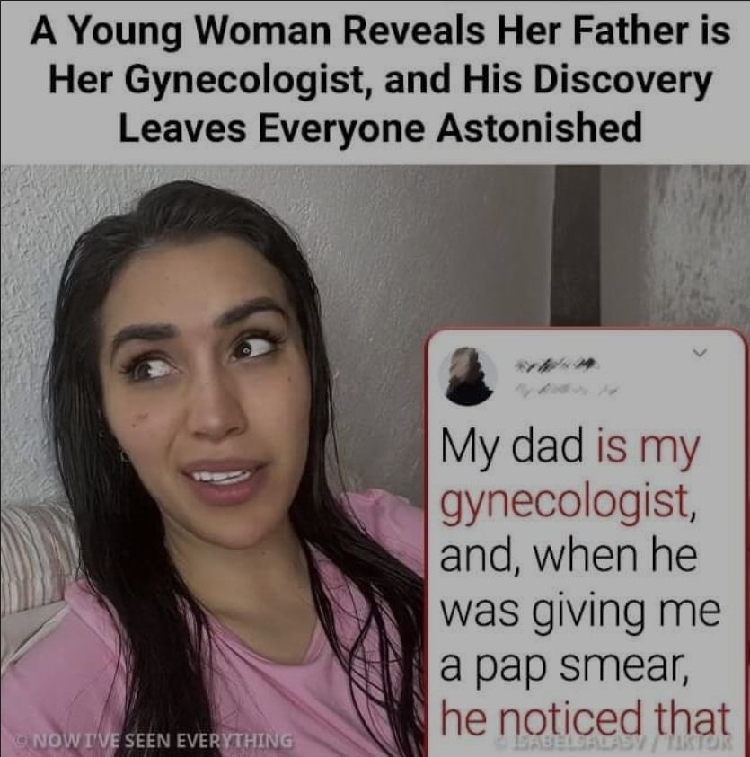 Woman and father gynecologist