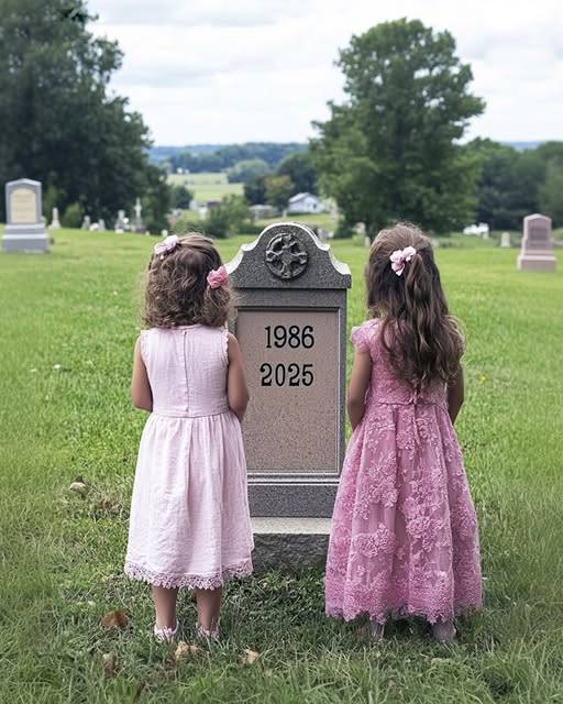 Girls Visit Dads Grave to Show Their New Dresses as He Asked, See 2 Boxes with Their Names