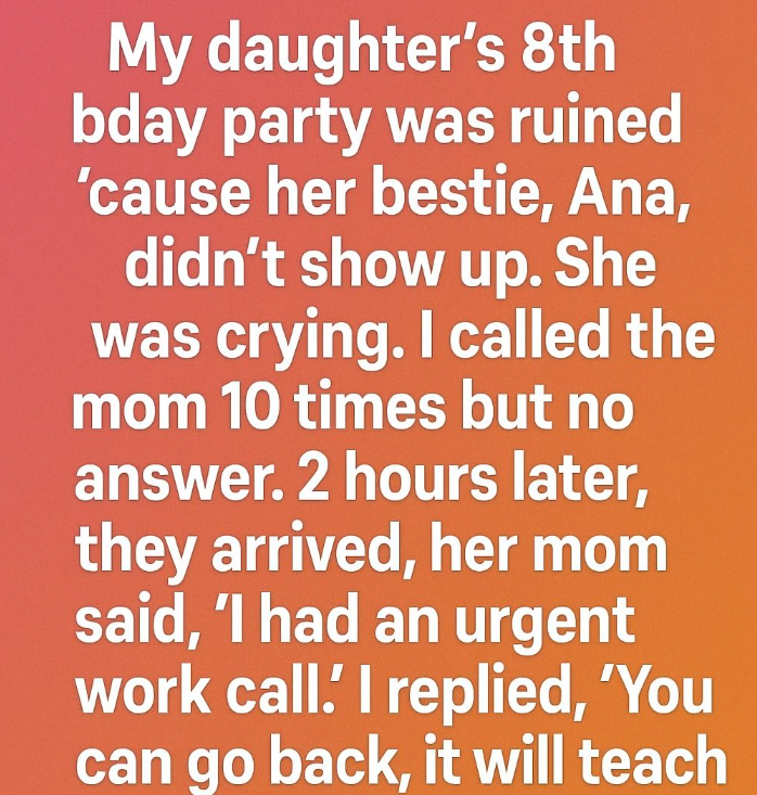 My daughter had been looking forward to her eighth birthday for weeks, planning every detail with excitement.