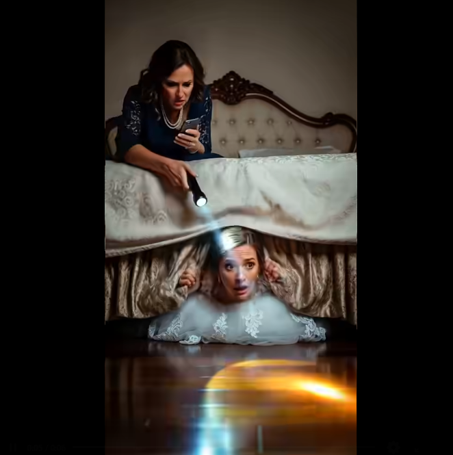 On our wedding night, I hid under the bed to tease my new husband, but someone else walked into the room and put her phone on speaker, What I heard made my heart stop