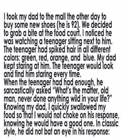 A Lesson Shared Across Generations!