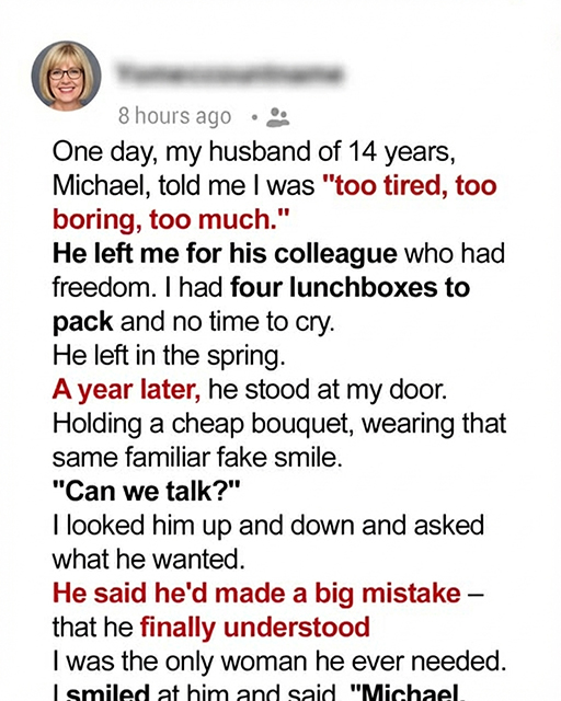 My Husband Left Me and Our 4 Kids for His Colleague—Then, a Year Later, He Showed Up at My Door