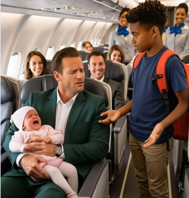 The billionaires baby would not stop crying on the plane until a child did the unimaginable!