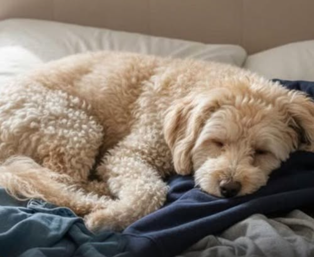 Why your dog sleeps on your clothes and what it means, according to experts!