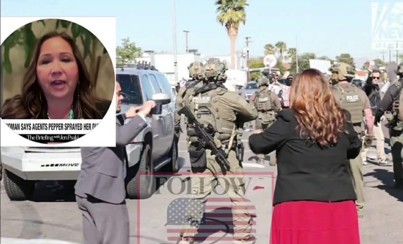 Democrat Rep. Grijalva is now crying on TV because a federal agent told her to GET OUT OF THE WAY !!