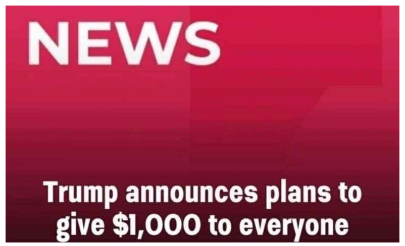 A $1,000 Surprise from Trump, Check If Your Birth Year Is on the List!