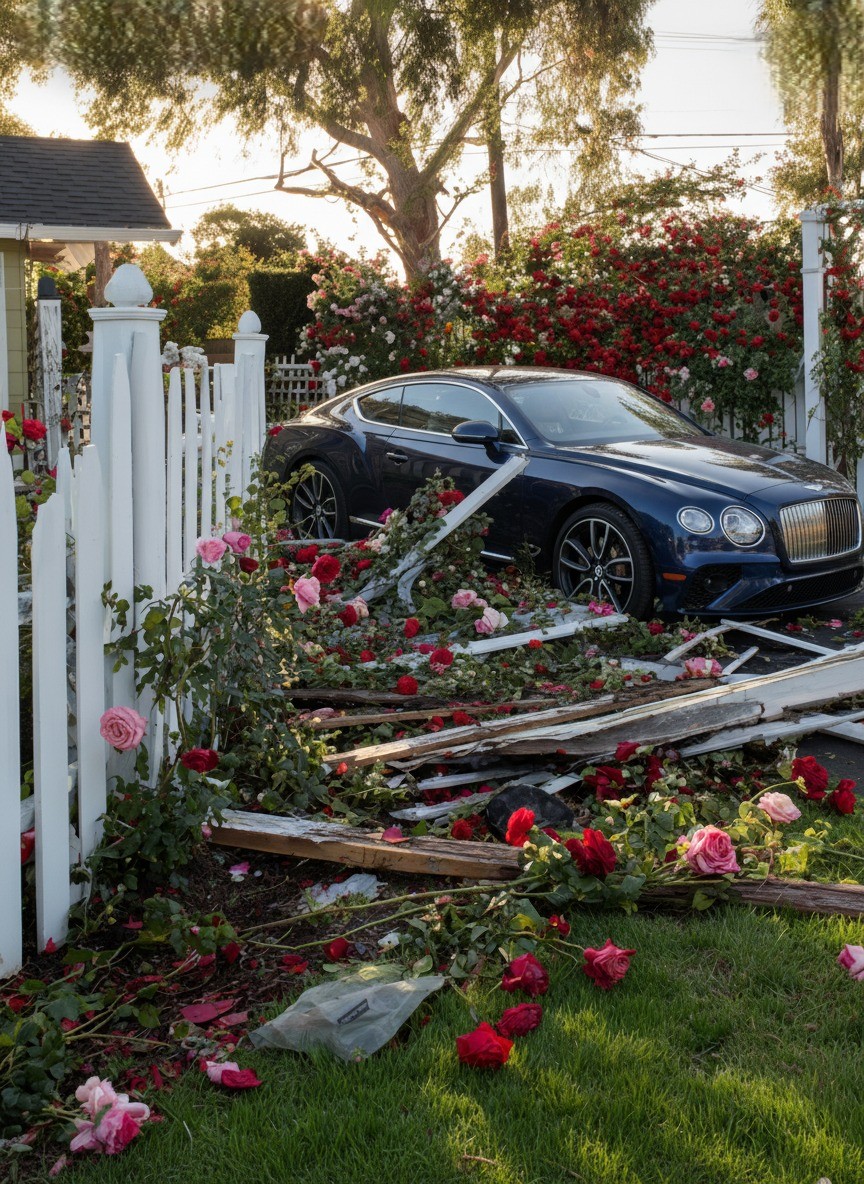 Rich Man Refused to Fix My Fence After Crashing His Rolls-Royce Into It – What I Found in My Yard the Next Day Left Me Speechless!