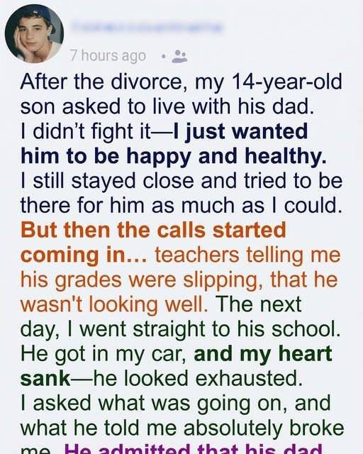 I Discovered the Real Reason My Son Was Struggling After Moving in With His Dad!
