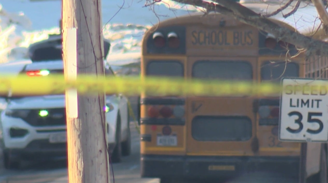 Kindergartner hit, by school bus in front of brother, officials say! See now!