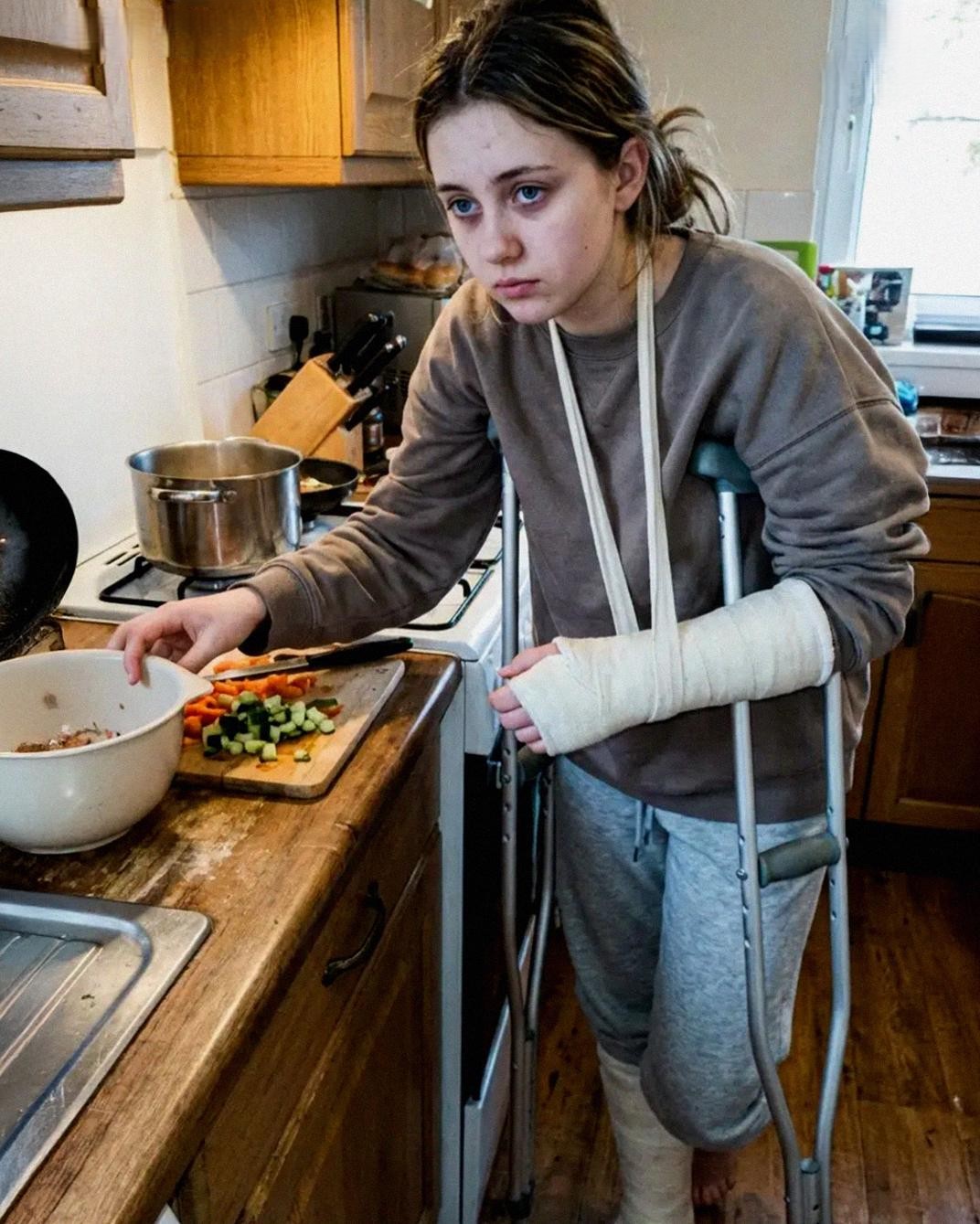 I Broke My Arm and Leg Before My Dad Married My Moms Sister – They Still Made Me Plan the Wedding, So Grandma Showed Up and Dropped a Gift That Made Them Scream