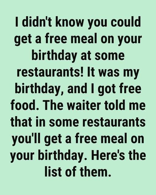 Best Restaurants That Celebrate Your Birthday with Free Food and Sweet Surprises!