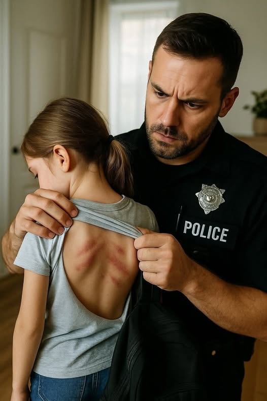 My 7-year-old came back from her moms place with marks!