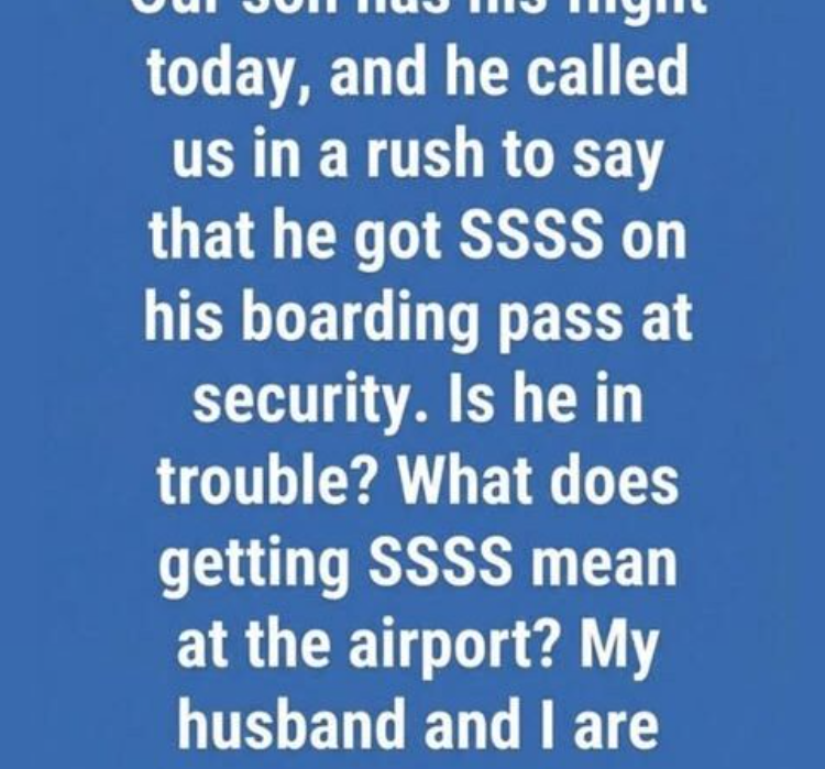 The Hidden Meaning of SSSS on Your Boarding Pass!