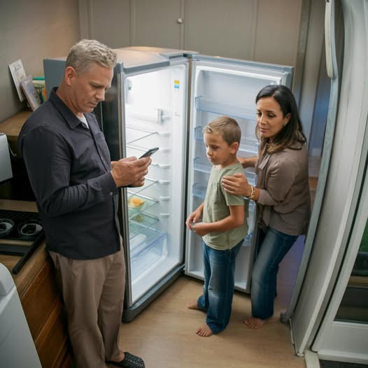“My Dad Asked Why the Fridge Was Empty — Then My Husband Said One Sentence That Changed Everything”