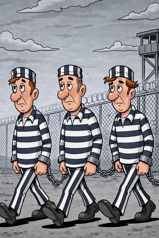 “Three Convicts on Their Way to Prison”