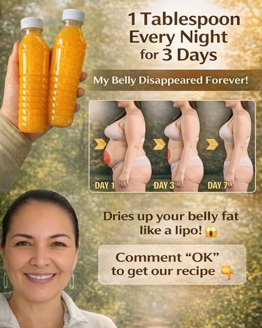 Drink One Spoon Every Night for Three Days to Flush Out Stubborn Bloat and Flatten Your Stomach Using Only Two Kitchen Staples