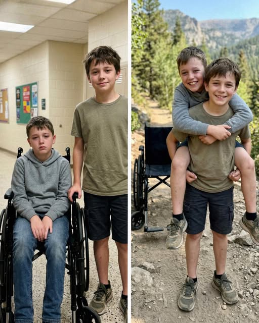 My 12-Year-Old Son Carried His Wheelchair-Bound Friend on His Back During a Camping Trip So He Wouldn’t Feel Left Out – The Next Day, the Principal Called Me and Said, ‘You Need to Rush to School Now’