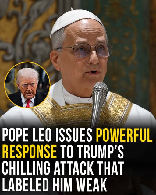 THE POPE BREAKS HIS SILENCE AND DELIVERS A STUNNING REBUKE TO TRUMP AFTER BEING BRANDED WEAK IN A SCATHING PUBLIC TIRADE