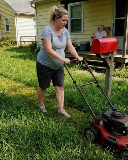 Pregnant Woman Mows 82 Year Old Neighbors Lawn Only to Face Shocking Police Knock the Next Morning