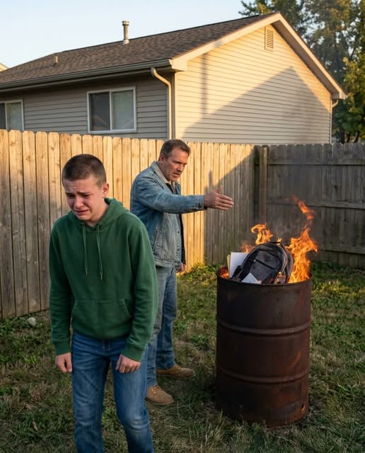 HE THOUGHT HE ERASED HIS SON BY BURNING EVERY POSSESSION HE OWNED BUT SIX YEARS LATER THE TRUTH IN THE MAILBOX LEFT HIM SPEECHLESS