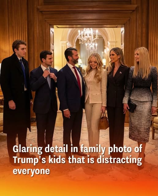 BEYOND THE PODIUM, The One Staggering Detail in This New Trump Family Photo That Has the Internet Losing Its Mind