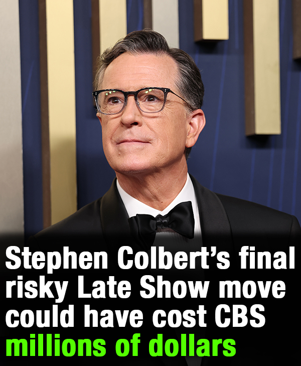Stephen Colbert’s jab at network on final Late Show could cost CBS millions