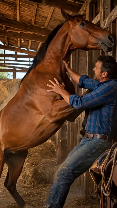 HORSE ATTACKS OWNER BUT THEN HE REALIZES THE HORRIFYING TRUTH