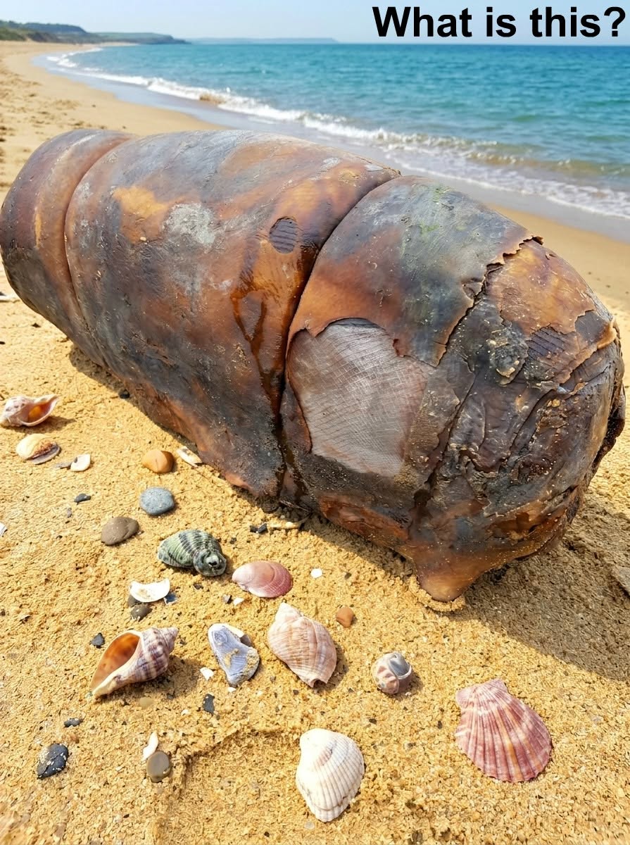 I was walking on the beach when I suddenly came across this.