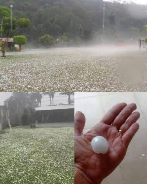 Giant Hail Left This Town Counting the Damage