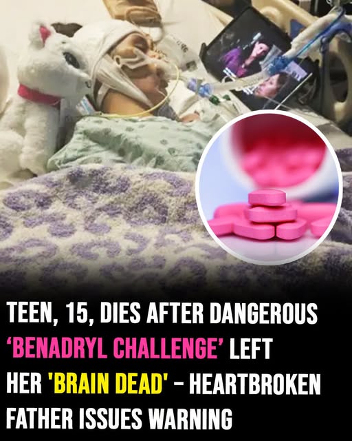 Teen dies after dangerous Benadryl challenge’ left her ‘brain dead’ as heartbroken father issues warning