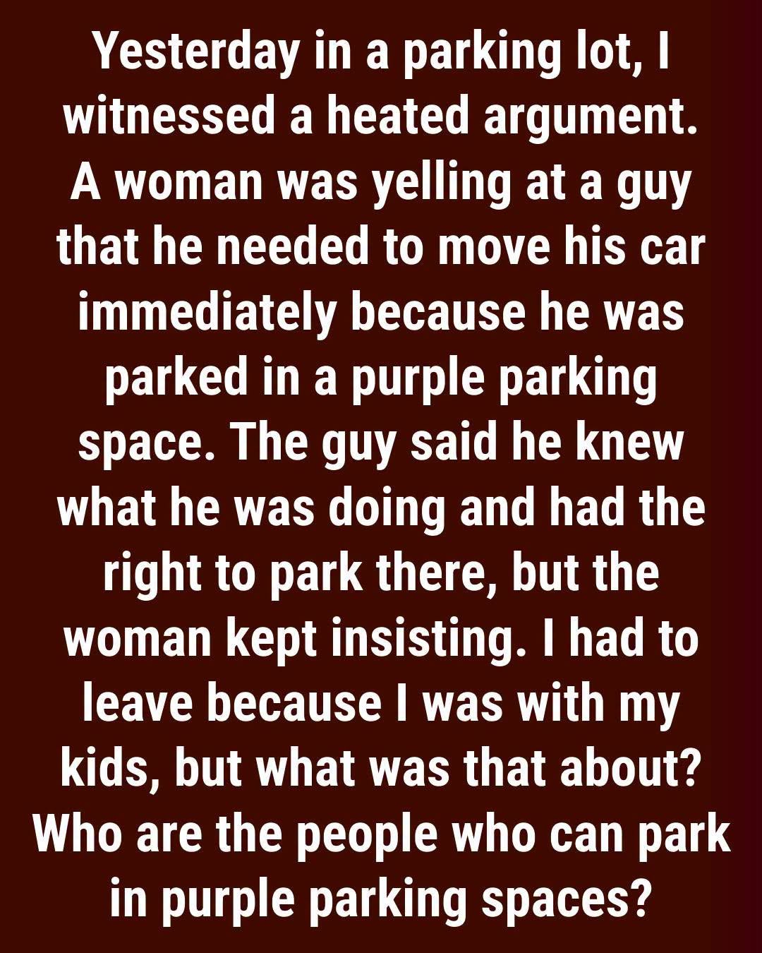 Why Some Parking Spaces Are Painted Purple—and Why You Should Think Twice Before Using One