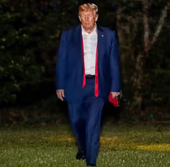 Late-Night Sighting: Trump Spotted With Mysterious Item