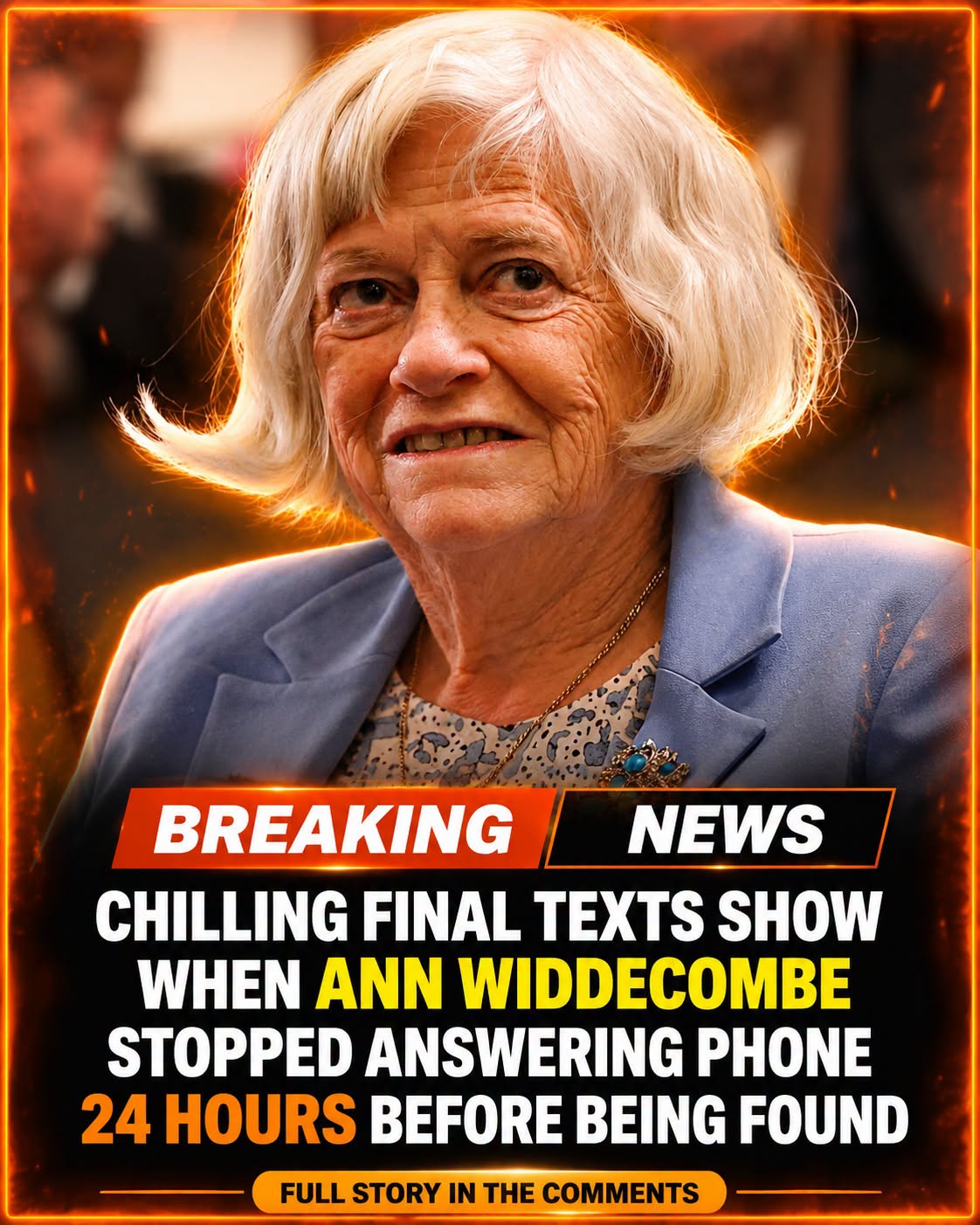 Chilling final texts show when Ann Widdecombe stopped answering phone 24 hours b