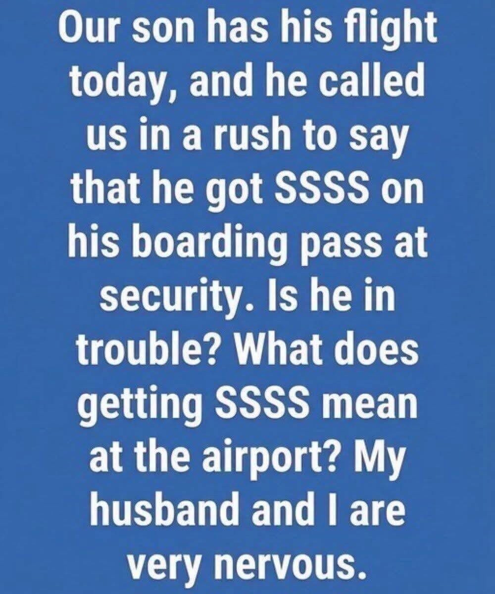 SSSS On Boarding Pass Explained