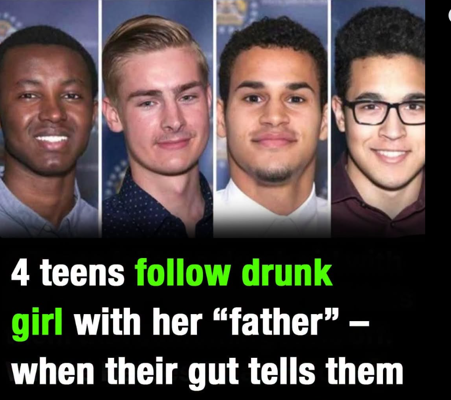 4 skateboarders step up to protect young woman