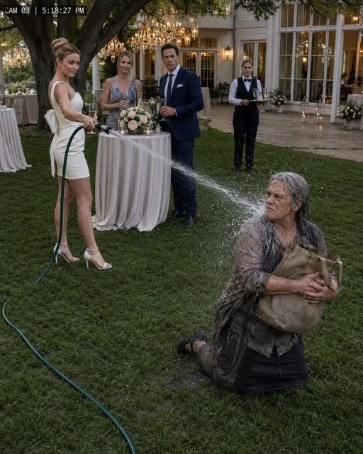 The Garden Hose Stopped When the Groom Saw Who Was Kneeling