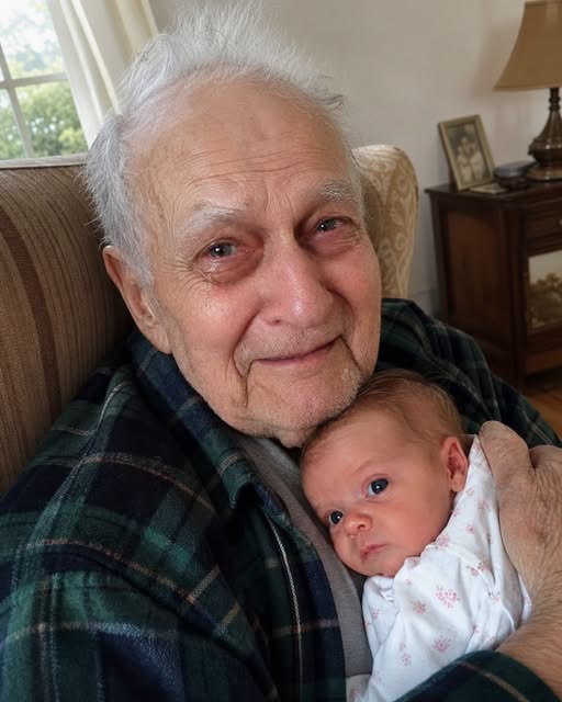 I Gave Birth and Brought My Baby to Meet the Grandpa Who Raised Me for the First Time – The Moment He Saw Her Face, He Burst Into Tears