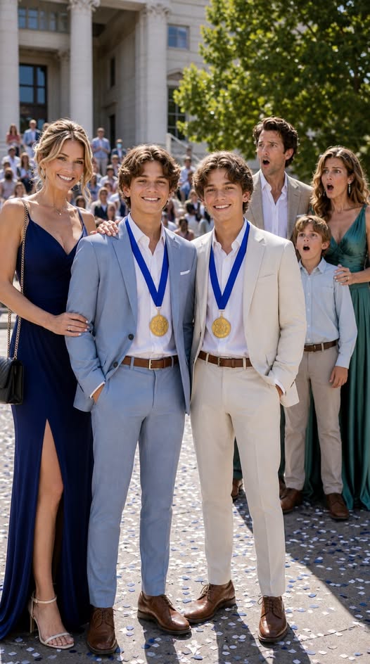 13 Years After Leaving Me Pregnant With Twins, My Ex Smirked When He Saw Us at His Sons CompetitionUntil Both My Boys Won Gold