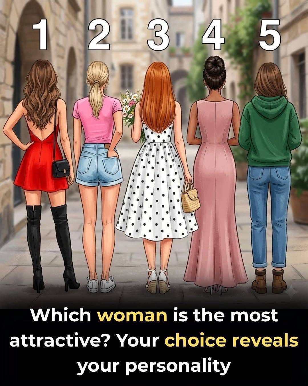 Your Choice Reveals Your Personality Which Woman Will Be Most Attractive