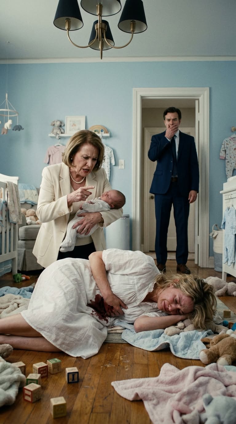 At 2 p.m., in the middle of a company meeting, I nervously checked the bedroom camera to see how my wife and our two-week-old son were doing. She was still frail from a life-threatening postpartum hemorrhage, and what I saw made my heart stop. My mother was ruthlessly snatching the baby from her arms and shoving her toward the kitchen, even though her surgical wound had barely begun to heal. My mother hissed, ‘Blood loss is no excuse for a dirty house; get up and scrub the floor.’ As my wife collapsed in pain, clutching her stitches, I walked out of the meeting, called a locksmith, and vowed that my mother would never set foot in our home again.