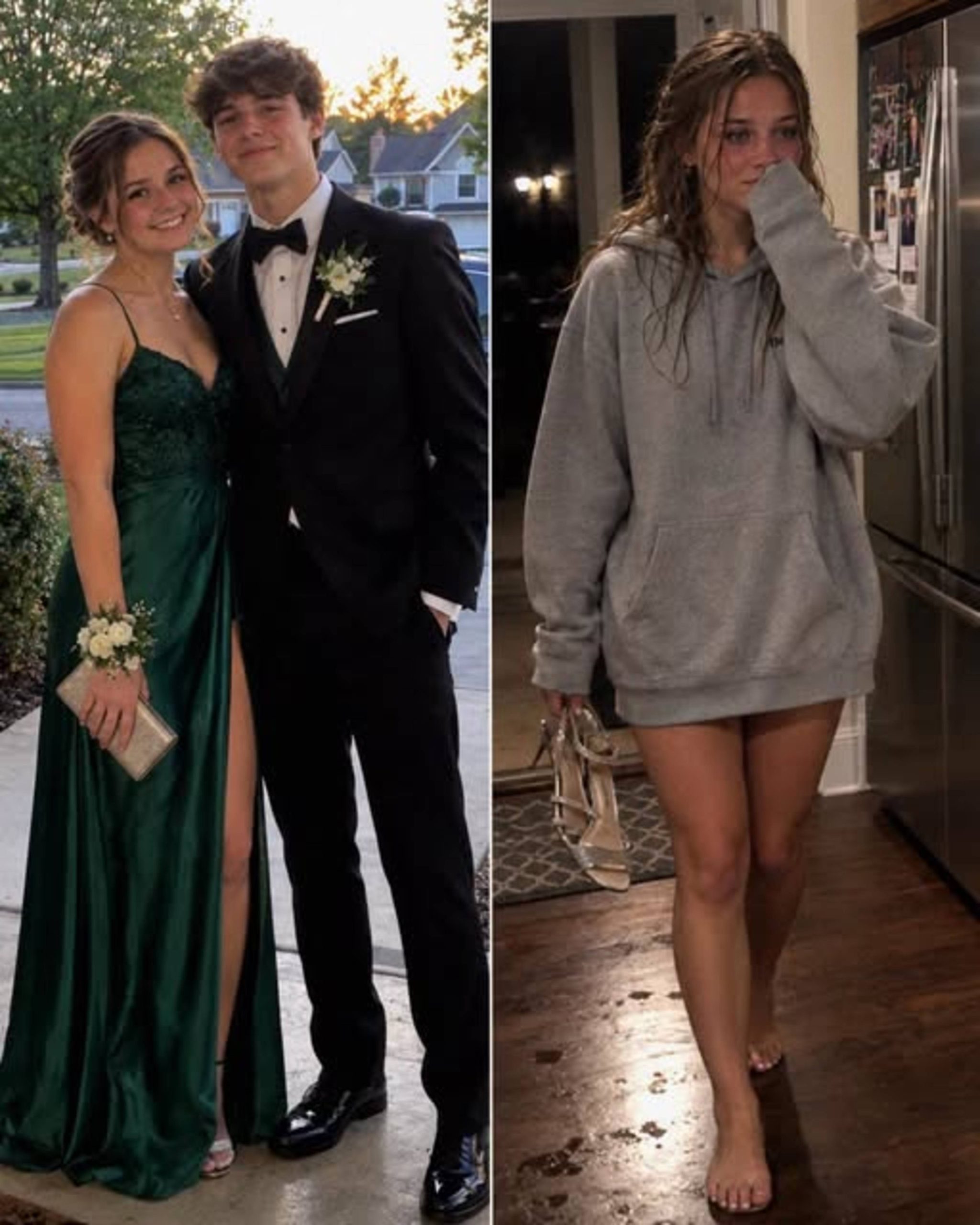 My Daughter Came Home from Prom Alone, Wearing a Boy’s Hoodie Instead of Her Dress – Then a Message Flashed Across Her Phone