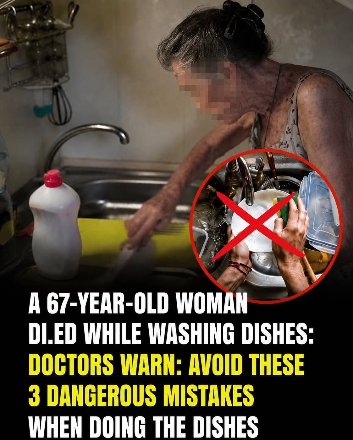 She collapsed while washing dishes. Doctors say many people ignore these 3 risks